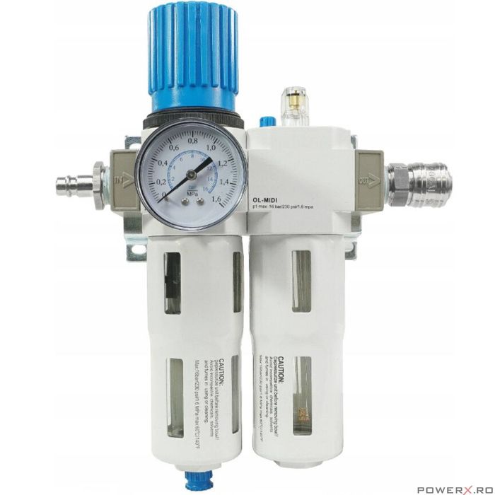 Filtru de aer cu reductor si rezervor de ulei pentru compresor 1/2