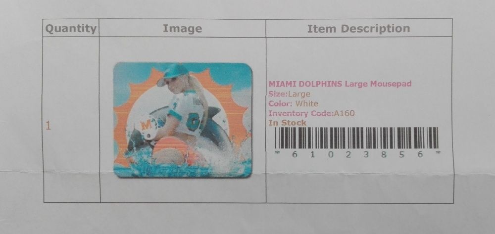 Подложка - Пад за мишка - Miami Dolphins