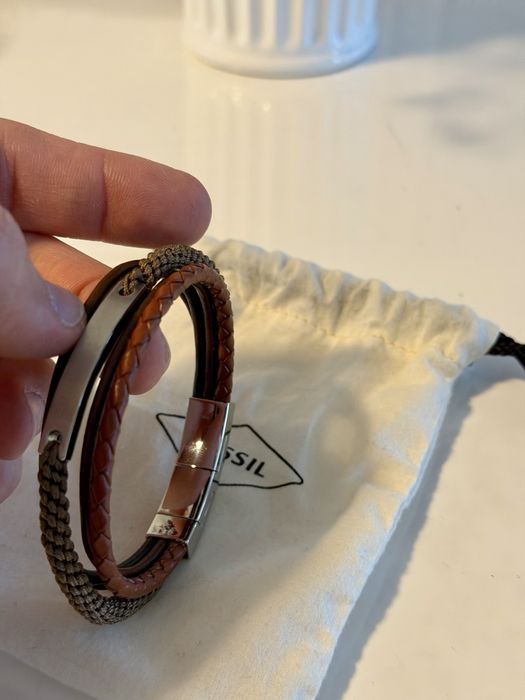 Bratara Fossil Men Casual Vintage din piele naturala - NOUA