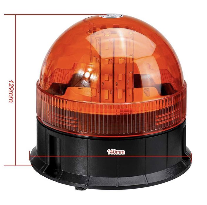 LED ЛЕД Аварийна Сигнална Лампа Авариен Буркан Маяк 12V 24V 60 Диода