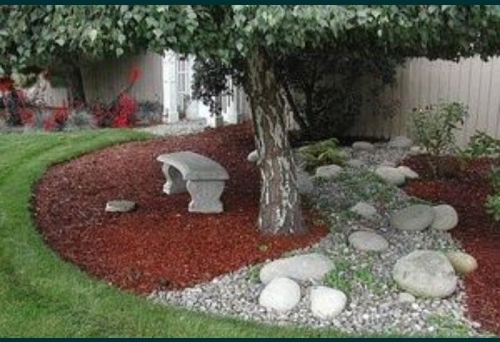 Oq tosh  galka kroshka Landshaft Dizayn N1