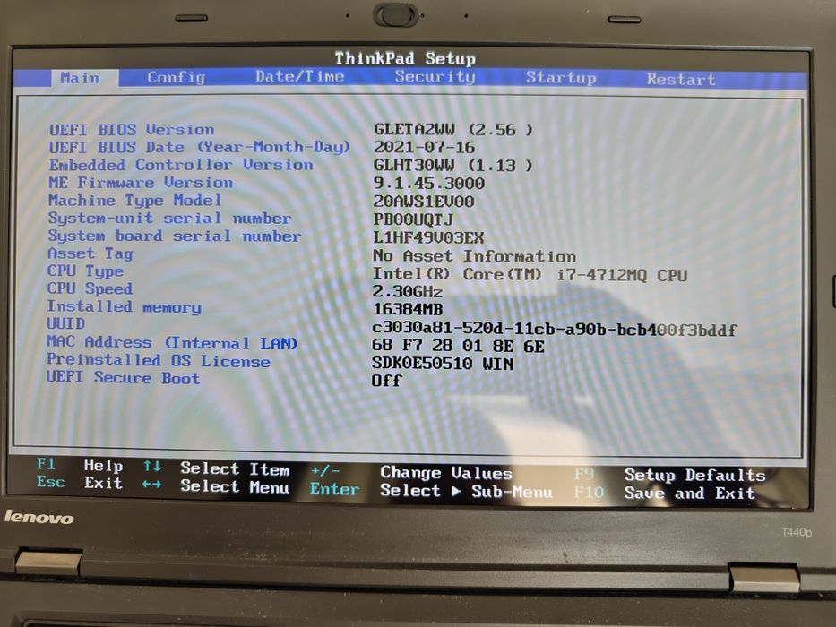 Lenovo T440p, лаптоп, i7 16gb RAM 512gb SSD