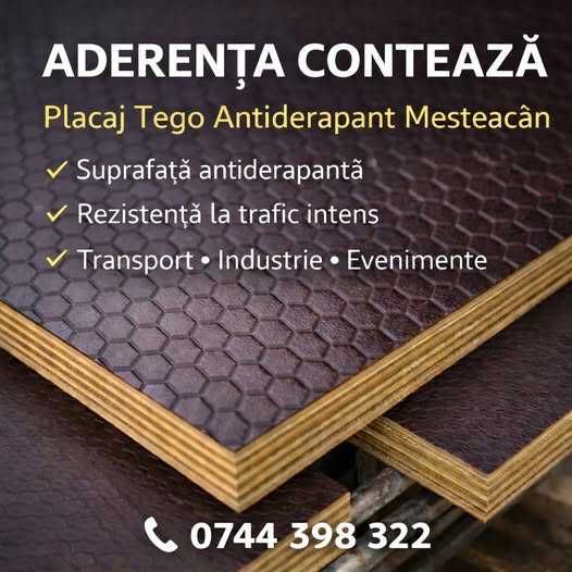 Placaj TEGO Antiderapant Timișoara – ideal pentru platforme și transport