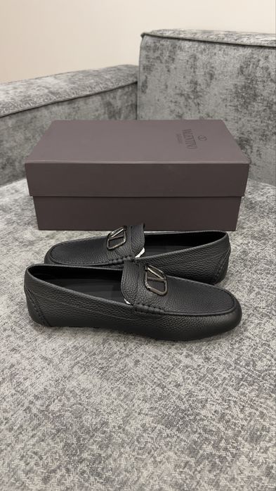 Кожаные мокасины Валентино