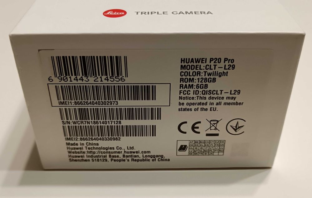 Huawei P20 Pro + калъф и кутия