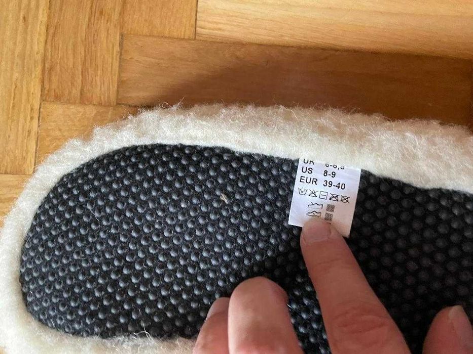 Papuci de casa lana merinos noi mar.39-40