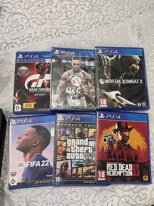 Playstation PS 4 slim 1tb прошитая +2 джостика