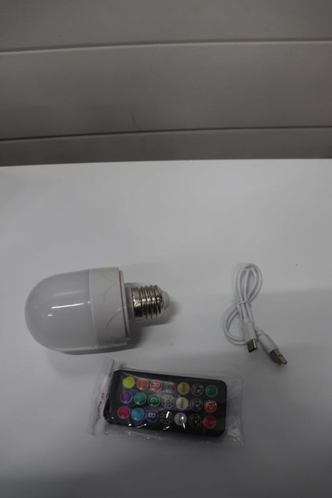 USB акумулаторна крушка с дистанционно управление, 12 цвята, 5w