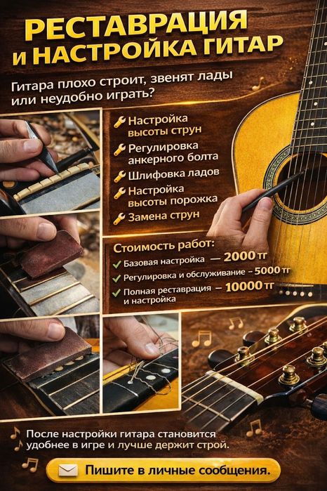 Курсы игры на гитаре (Табы - Ноты)