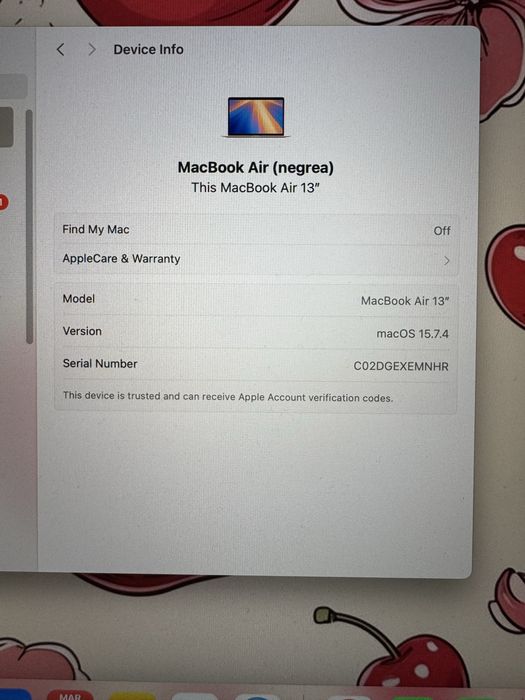 MacBook Air 2020 13” / 8GB / 256GB / impecabil + cutie