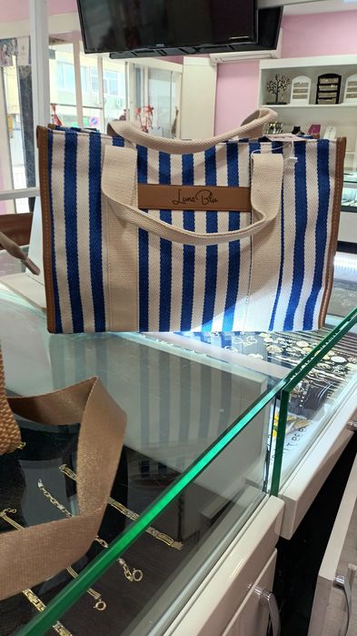 Летни сламени плетени чанти