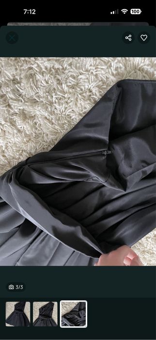 Официална черна рокля