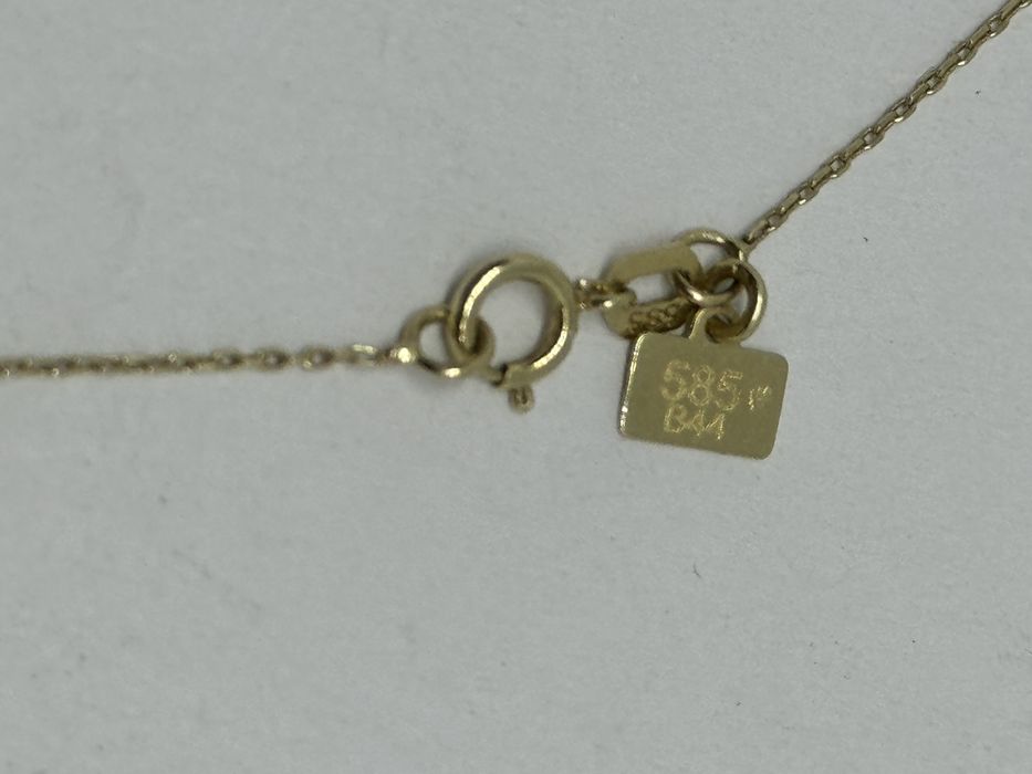 златен дамски синджир с висулка сърце 1.75гр 14к 585