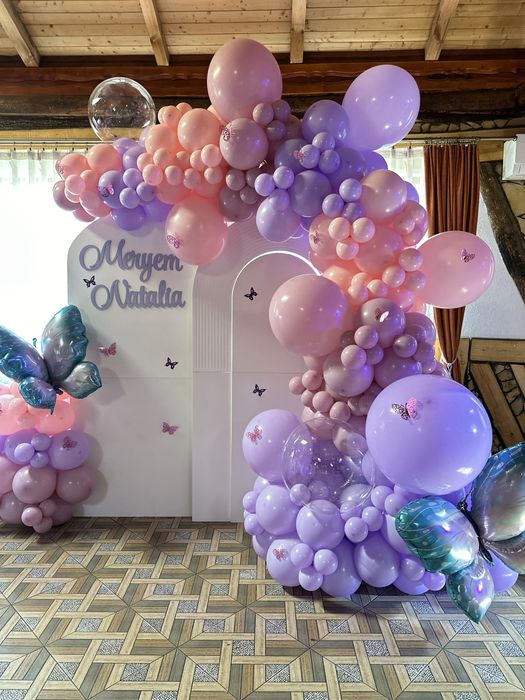 Aranjamente botez , decoratiuni cu  baloane