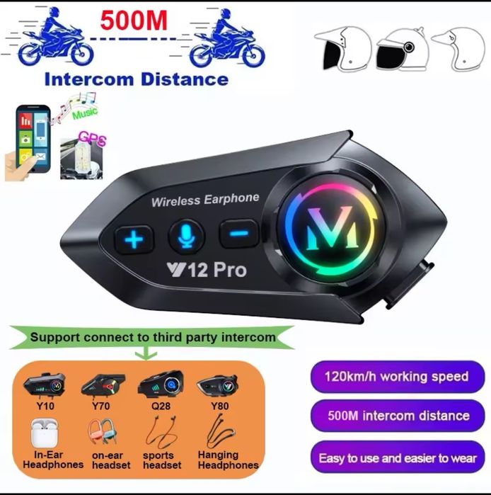 Sistem Intercom Moto NOU