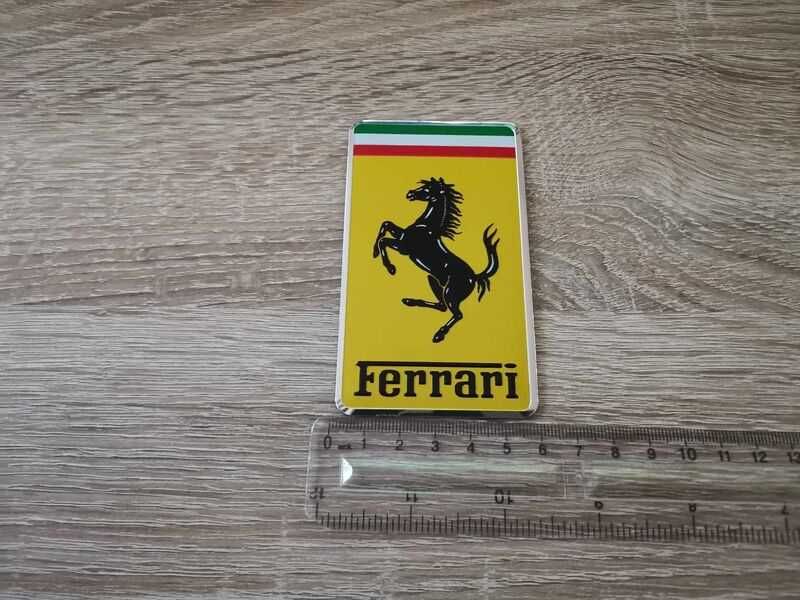 правоъгълна емблема Ferrari голям размер