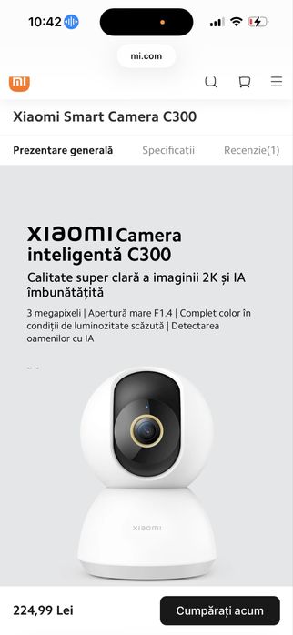 Camera video Xiaomi 2 K Noua