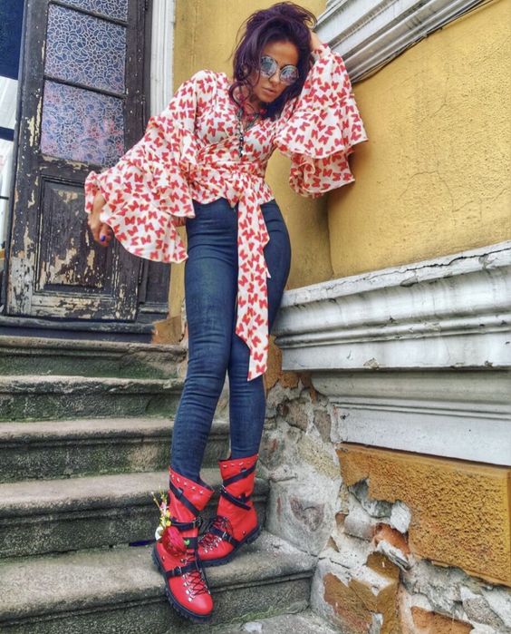 Риза с широки ръкави Джофра Djofra