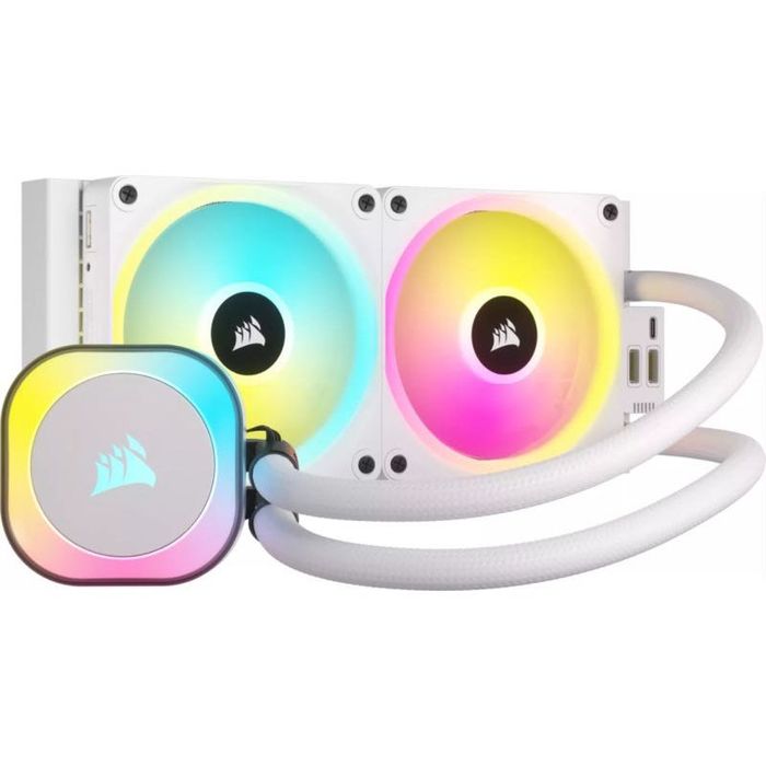 Cooler procesor Racire cu apa, CORSAIR, iCUE LINK H100i LCD AIO, 240mm, pentru CPU,sigilat