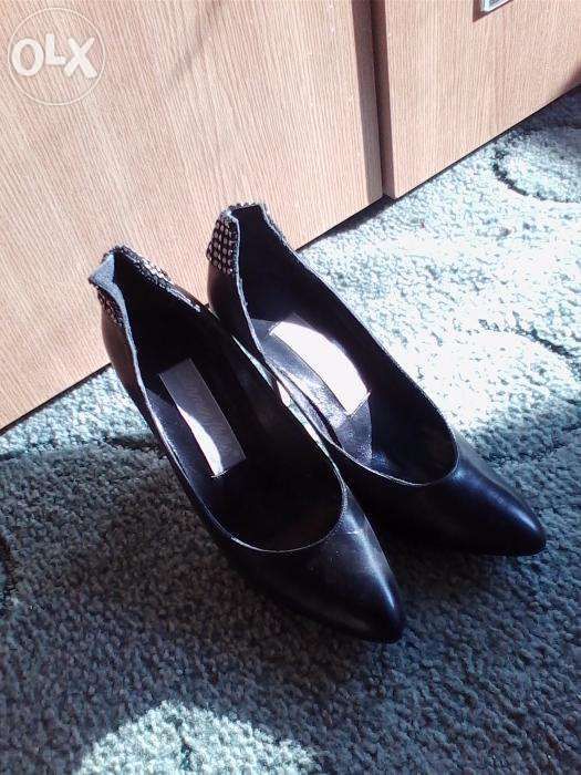 Pantofi negri toc 8 cm