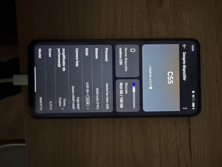 Realme c55 dual sim  8gb RAM Rainy Night