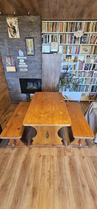 Дървена маса със столове Баварски стил