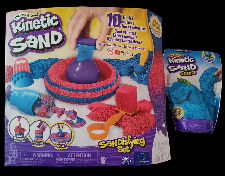 Комплект Kinetic Sand - Мега аксесоари + пакет пясък. Несъхнещ