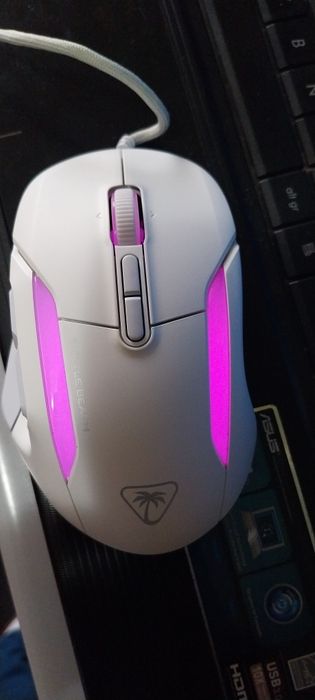 Mouse de gaming wireless TURTLE BEACH Kone II ultrausor 26,000 DPI alb, 23 functii personalizabile
