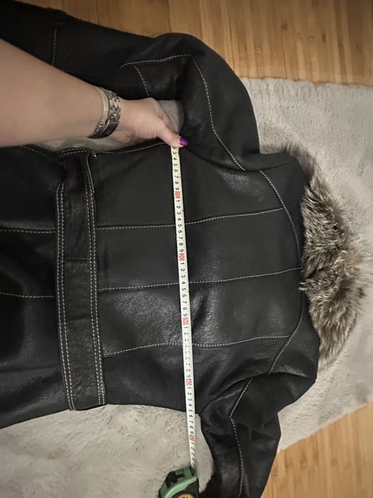 Cojoc piele si blana naturala