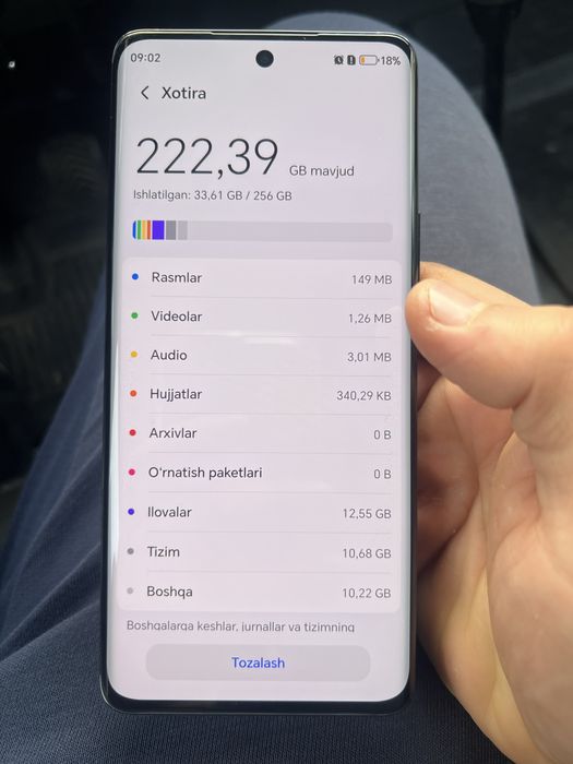 Poco x9B xolati idial 256gb karopka dakument bor