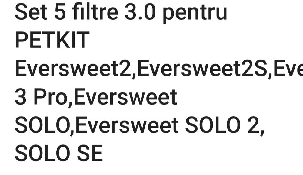 5 Filtre fantana apa caini pisici Petkit Filter Unit 3.0 Eversweet