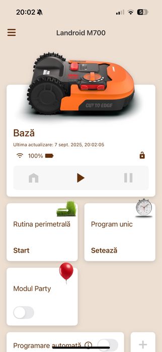 Vand robot tuns iarba worx wr142e m700