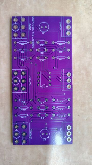 Vand pcb pentru corector de ton stereo