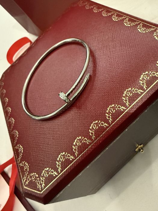 Bratara cartier argintie clou