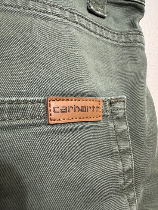 2 броя Carhartt Slim Bermuda.Carhartt WIP Swell Short Dollar Green.