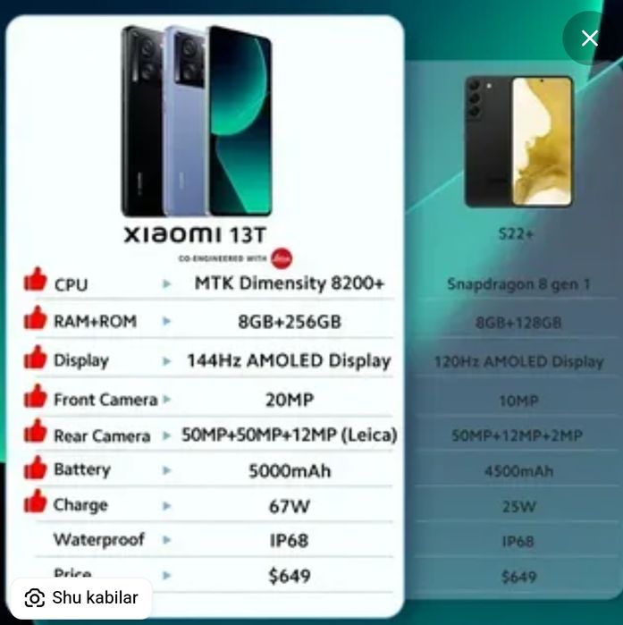 Xiaomi 13T 16_256g 1-esim 2-sim
