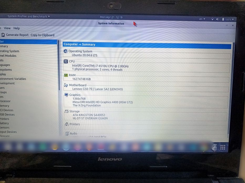Лаптоп "Lenovo G50-70, Intel Core i7, 480GB SSD, 16GB RAM"