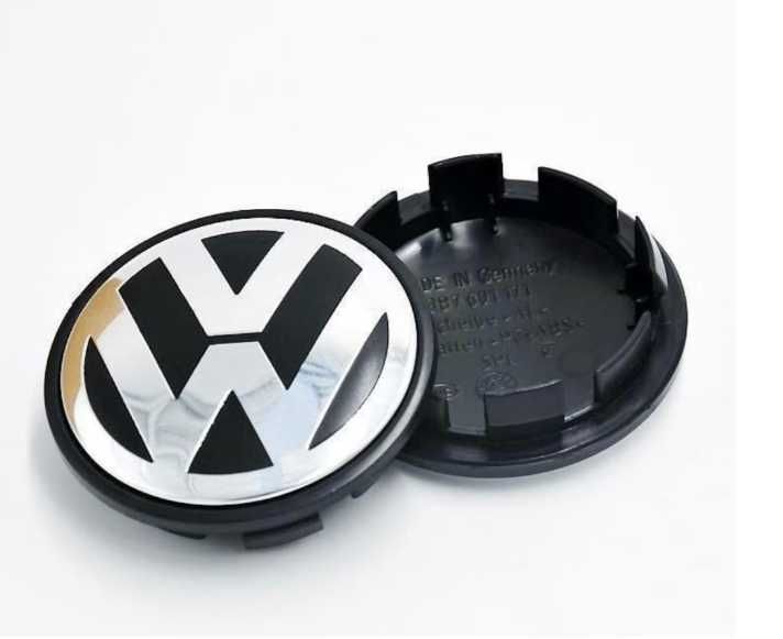 Set 4 capacele roti gaura centrala jante Volkswagen diametru 65 mm