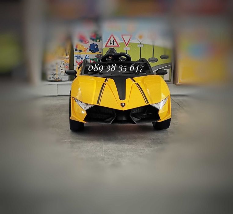 ТОП ЦЕНА!НОВО!Акумулаторна кола CORDOBA YELLOW с 12V батерия,Bluetooth