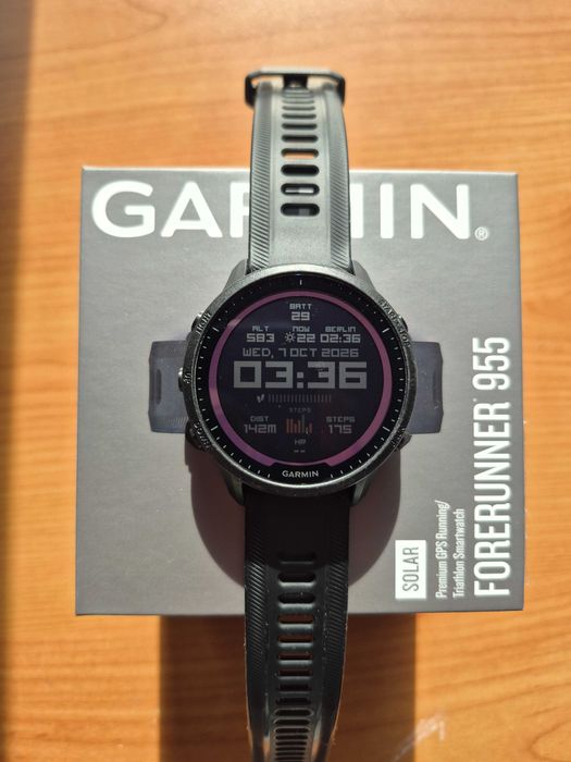 Garmin Forerunner 955 Solar – отлично състояние + 2 каишки подарък