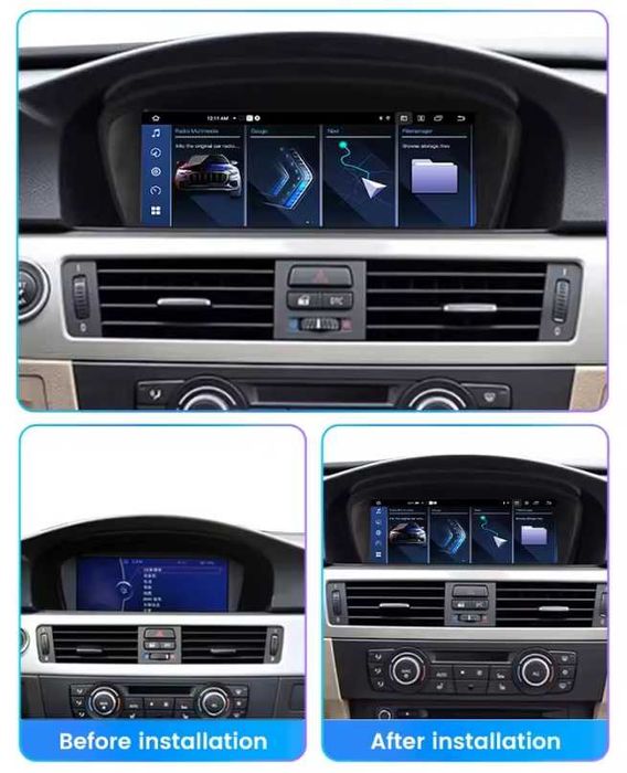 Android мултимедия за BMW E60 / E90 | CarPlay, Android Auto, GPS