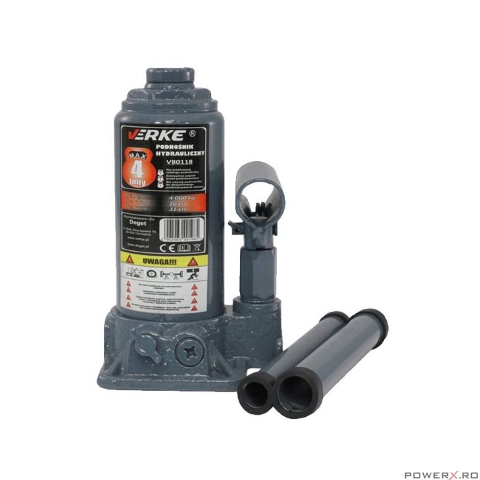 Cric hidraulic tip butelie, capacitate 4 tone 160 mm - 315 mm, Verke