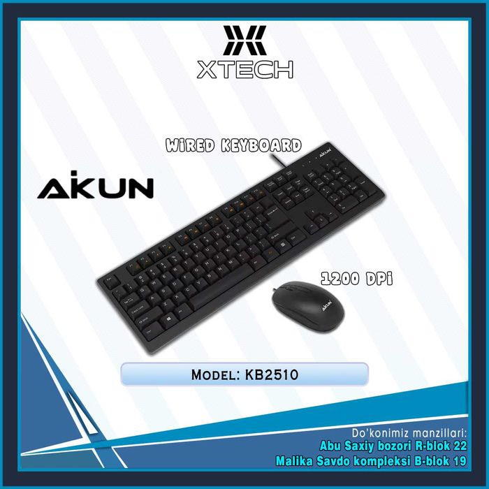 Беспроводной Клавиатура и мышь Simsiz klaviatura mishka OPTOM NARXDA