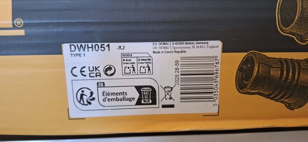 Комплект за прахоулавяне DeWALT DWH051-XJ, 19 мм, с приставки