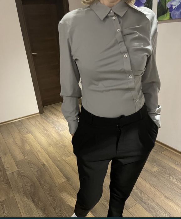 Лимитирана сива риза на ЗАРА/ZARA