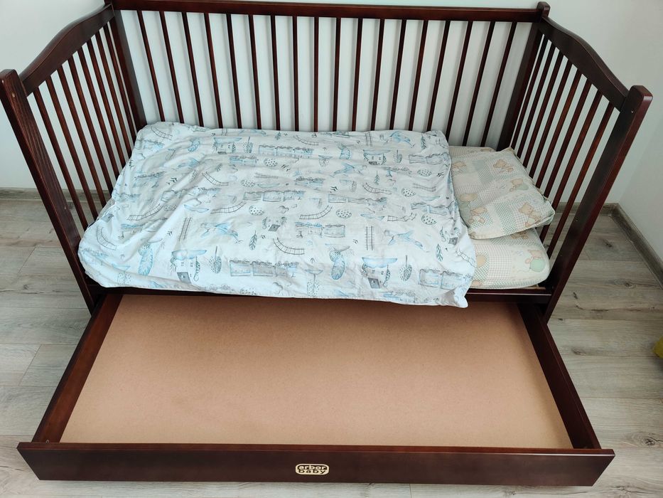 2 бр легло-кошара Арбор 70х140см + двулицев ортопедичен матрак Иввекс