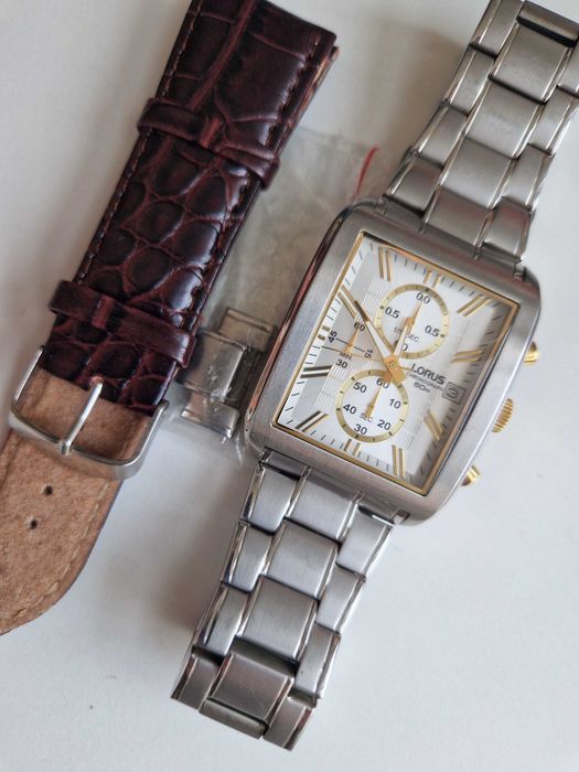 LORUS by Seiko, quartz chronograph, XL case 39 x 50mm, Japan, TOP!
