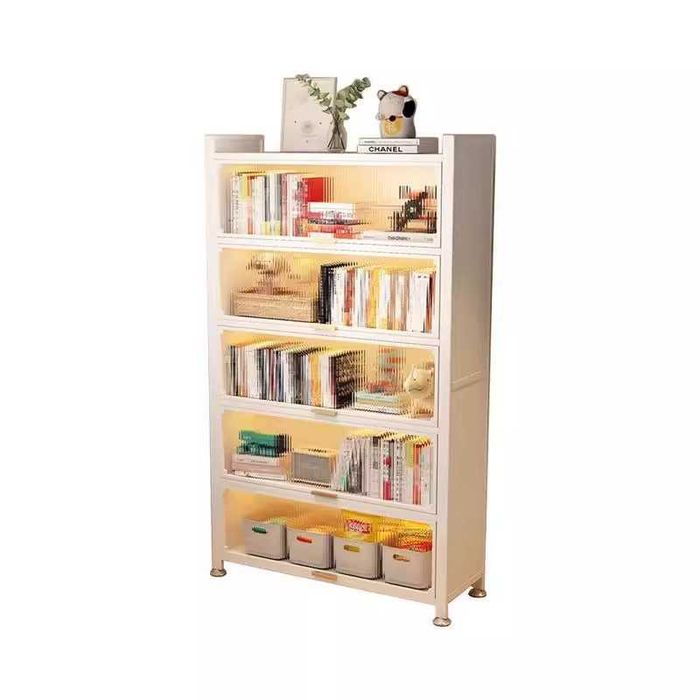 Книжный шкаф с откидной дверцей и защитой от пыли