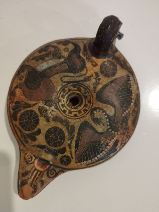 Lampa ceramica foarte veche