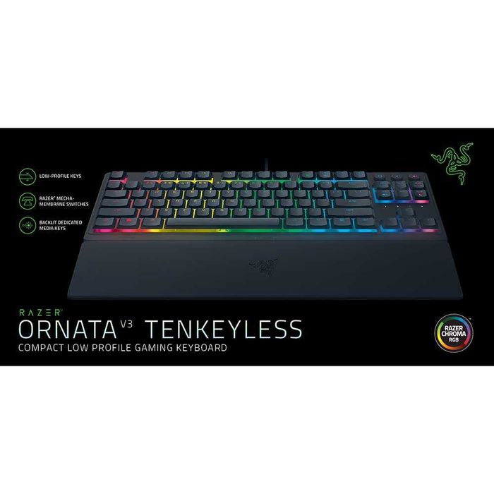 Tastatura gaming Mecanica Razer Ornata V3 Tenkeyless RGB negru Sigilat